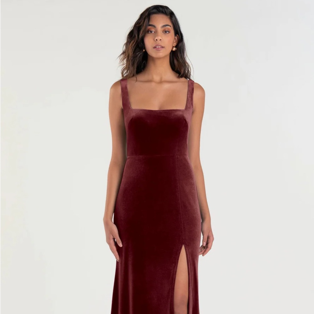 Jenny Yoo Mara Dress in Dark Berry Size 6 Like New